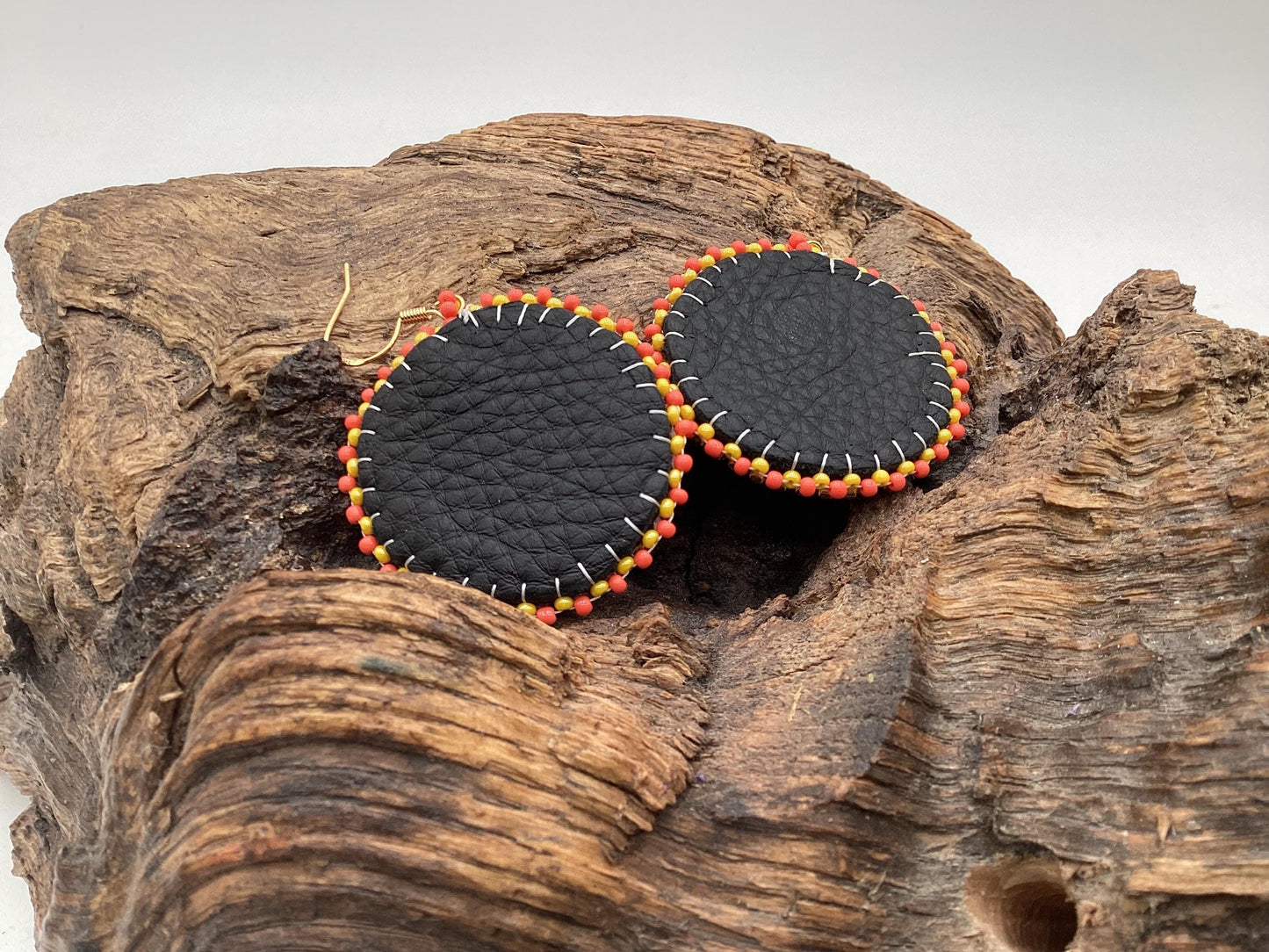 Hand Beaded Indigenous Earrings: Anishinaabe/Ojibwe Beadwork
