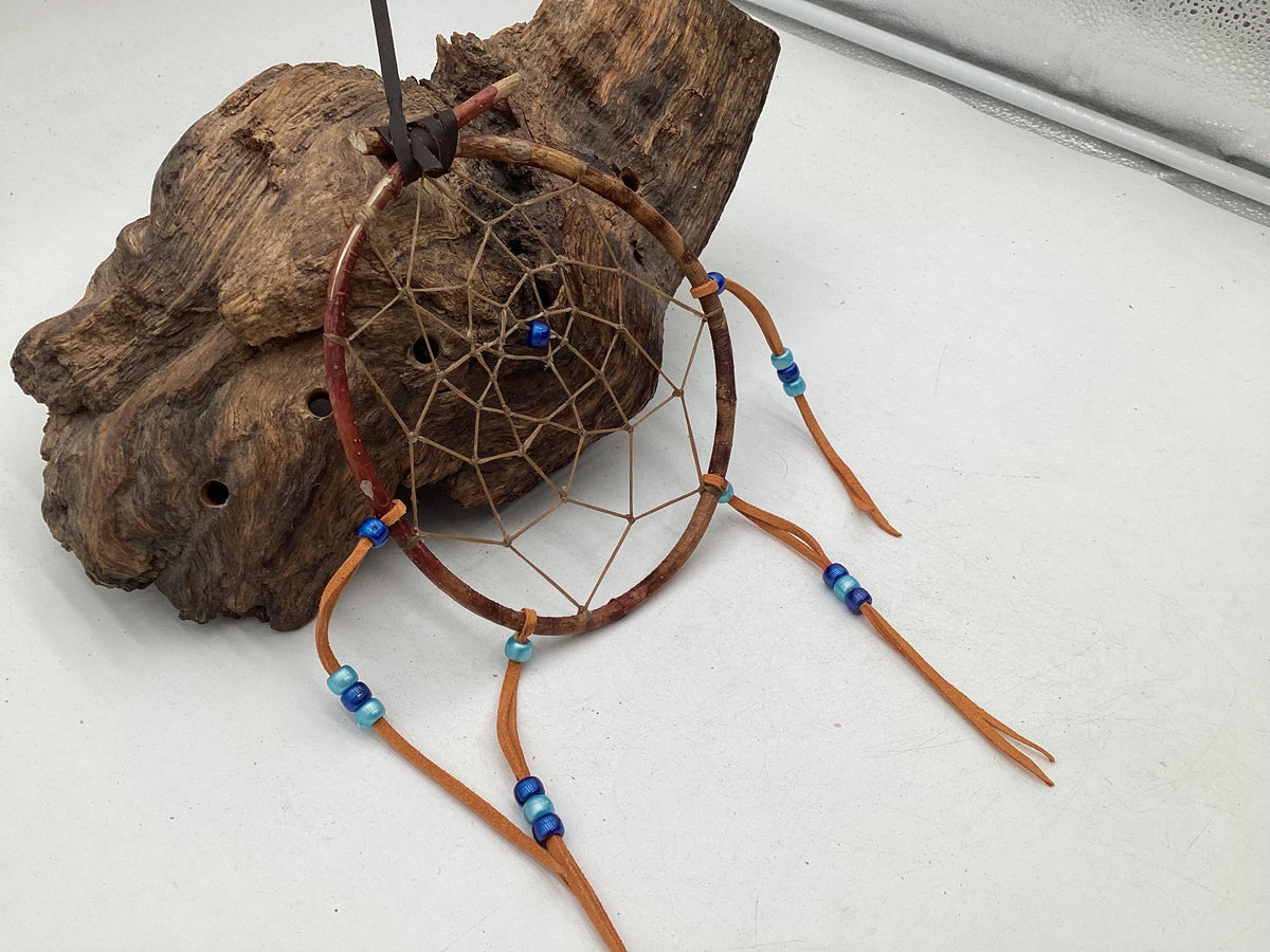 Authentic Handmade Red Willow Dream Catcher - Anishinaabe/Ojibwe