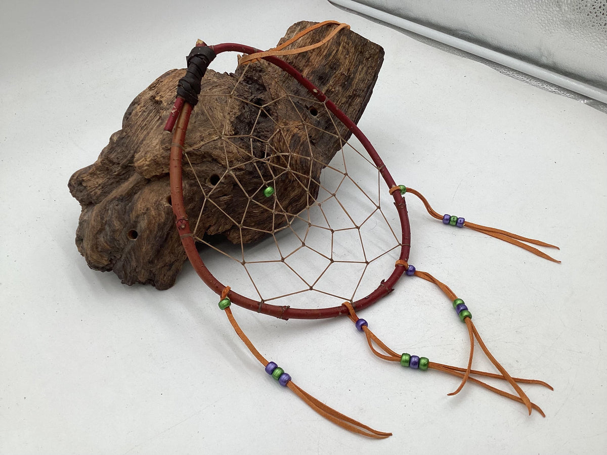 Authentic Handmade Red Willow Dream Catcher - Anishinaabe/Ojibwe