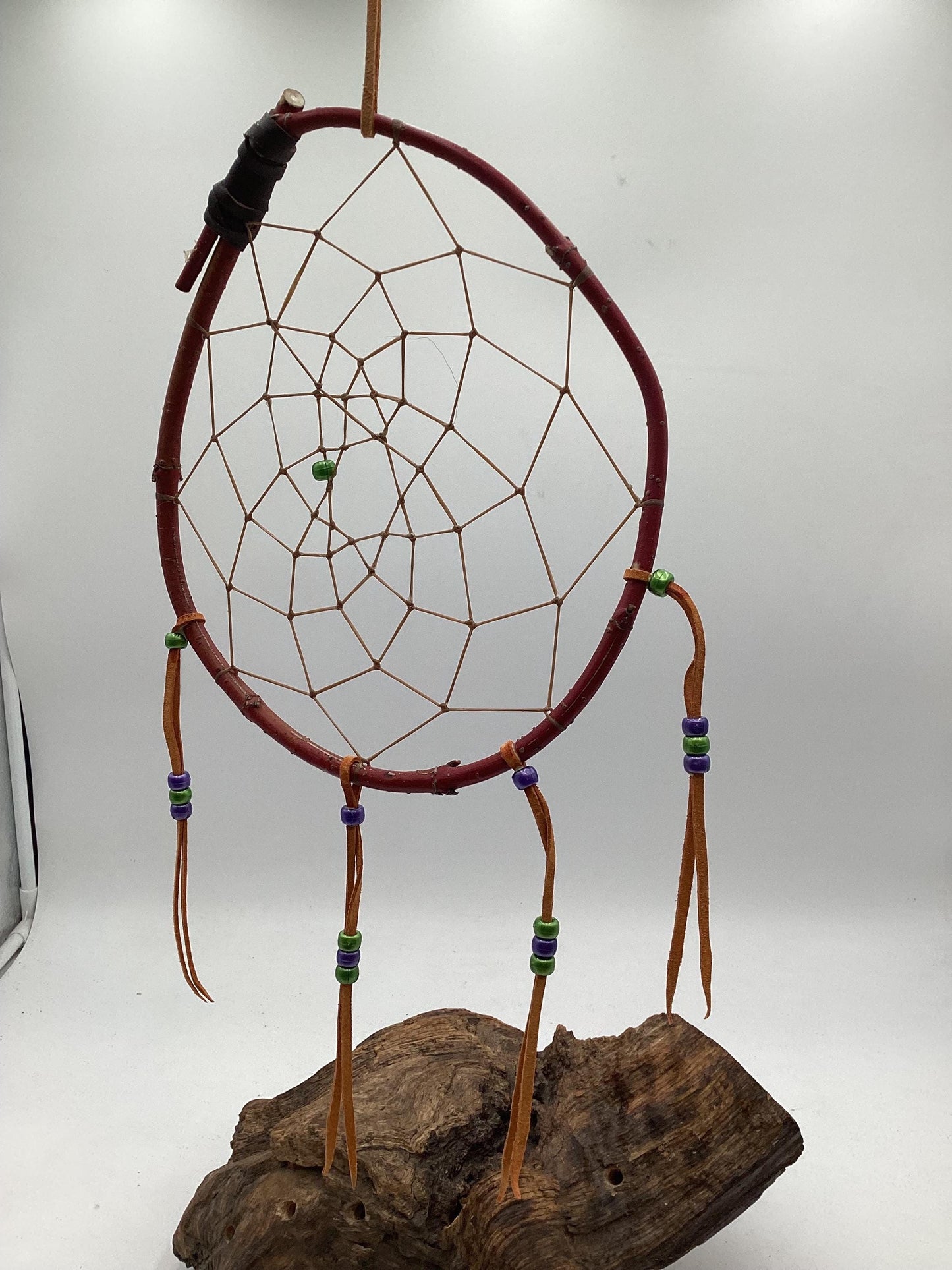 Authentic Handmade Red Willow Dream Catcher - Anishinaabe/Ojibwe