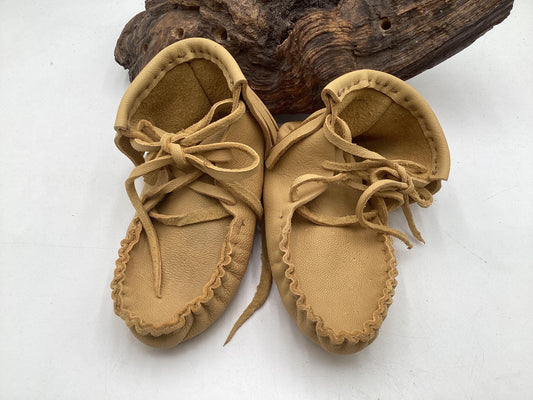 Leather Moccasins for Children – Anishinaabe/Ojibwe Artisan made
