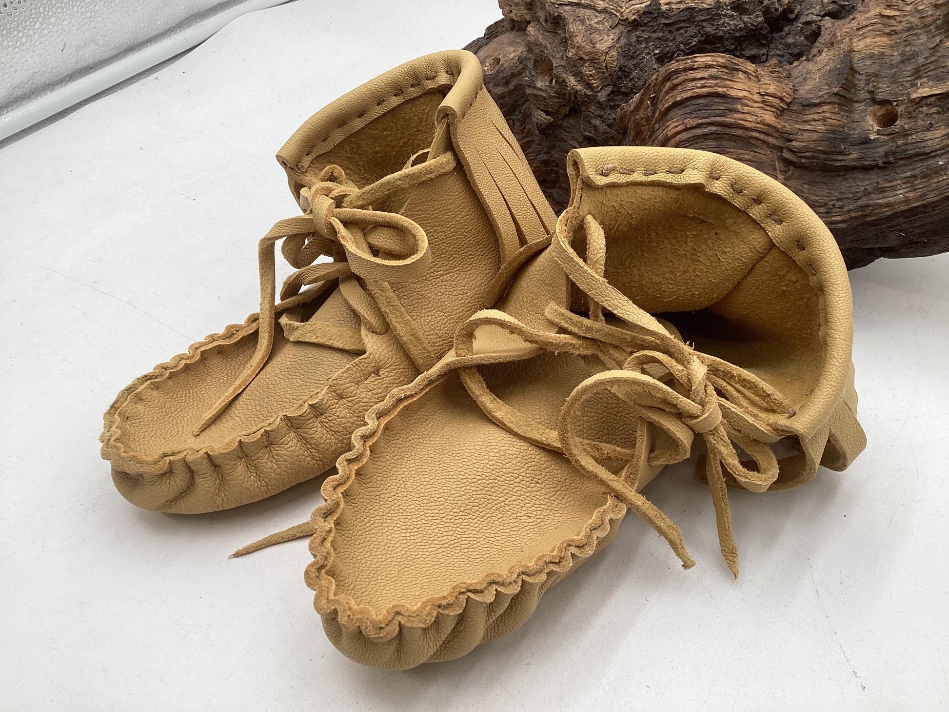 Leather Moccasins for Children – Anishinaabe/Ojibwe Artisan made