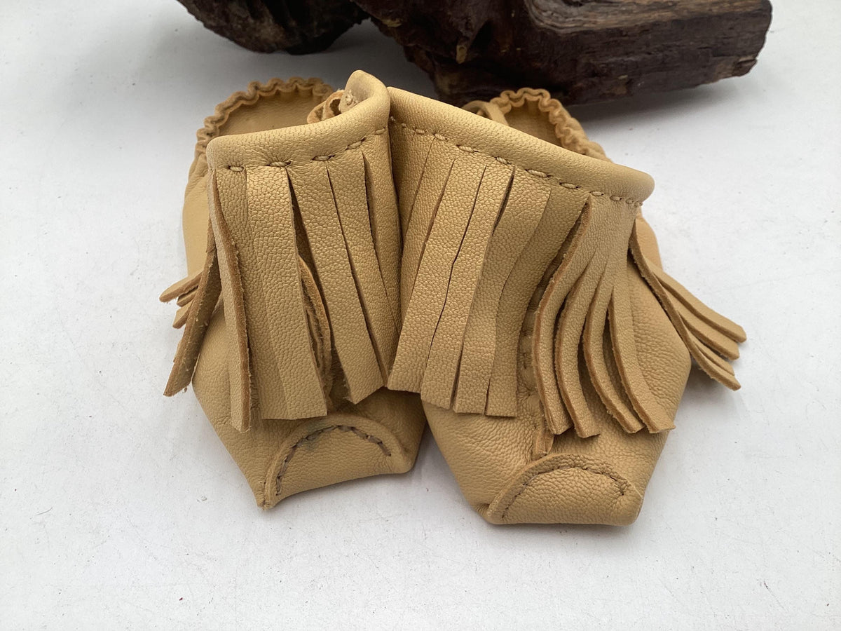 Leather Moccasins for Children – Anishinaabe/Ojibwe Artisan made