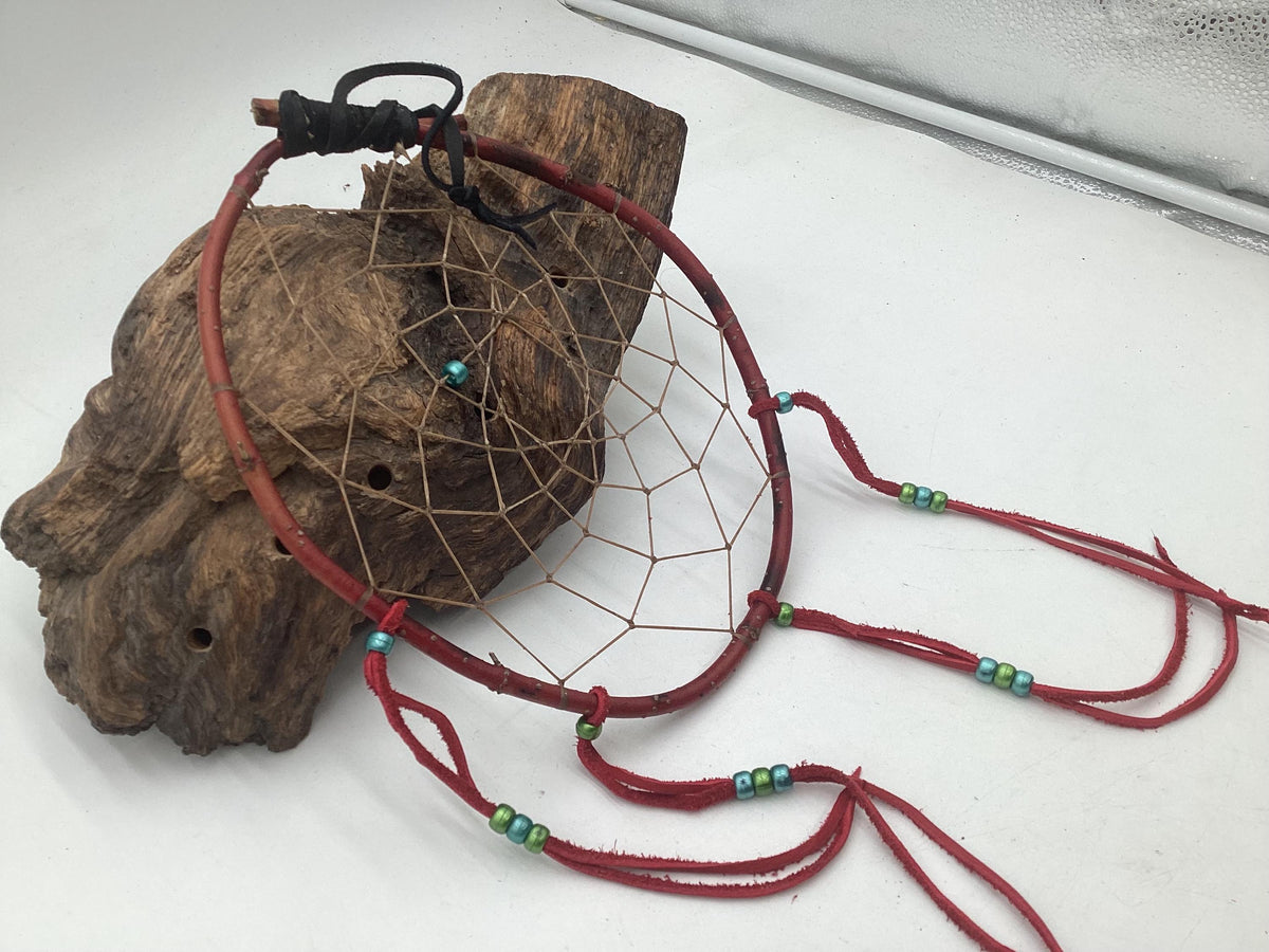 Authentic Handmade Red Willow Dream Catcher - Anishinaabe/Ojibwe