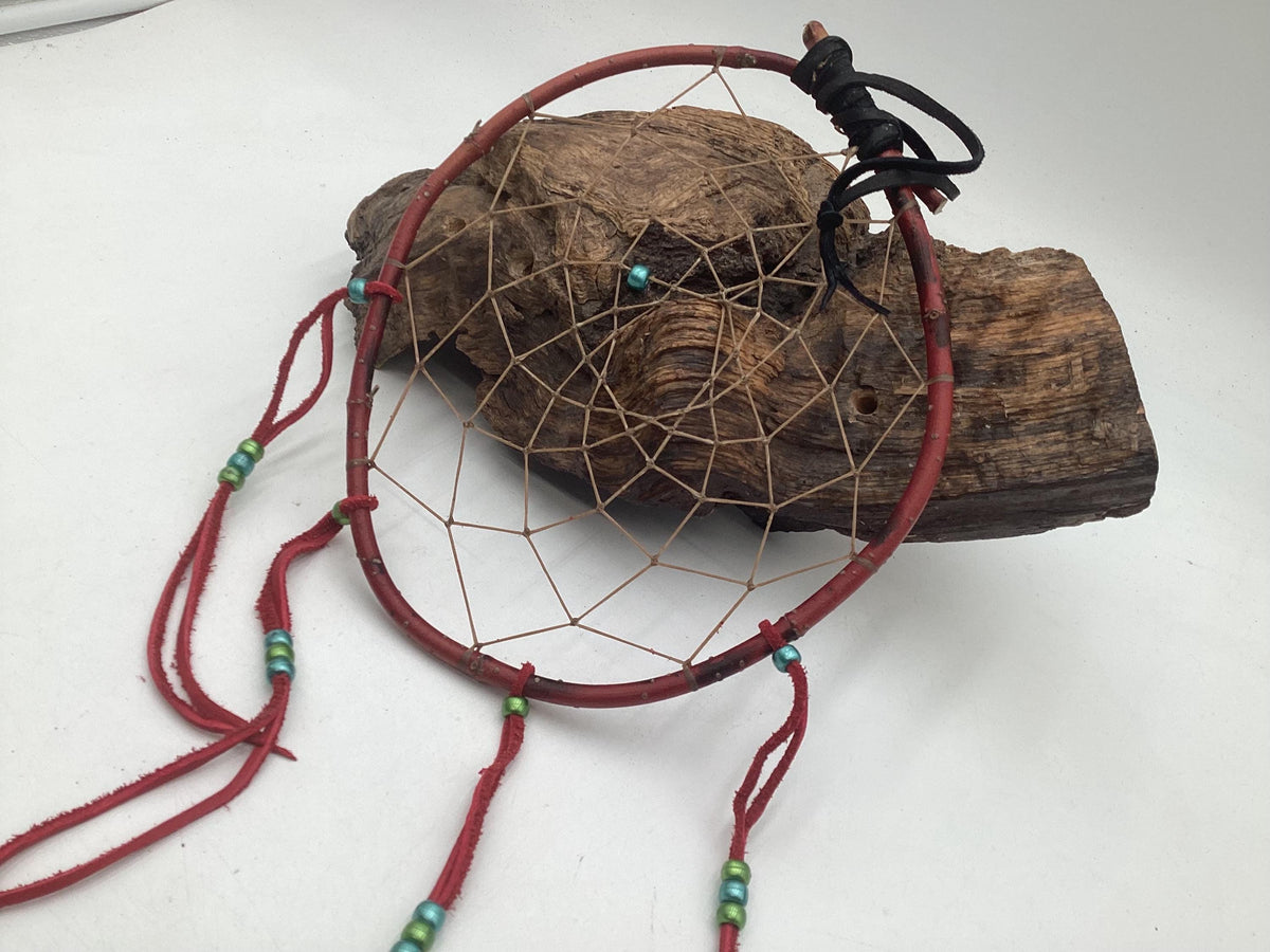 Authentic Handmade Red Willow Dream Catcher - Anishinaabe/Ojibwe