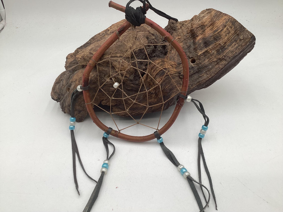 Authentic Handmade Red Willow Dream Catcher - Anishinaabe/Ojibwe