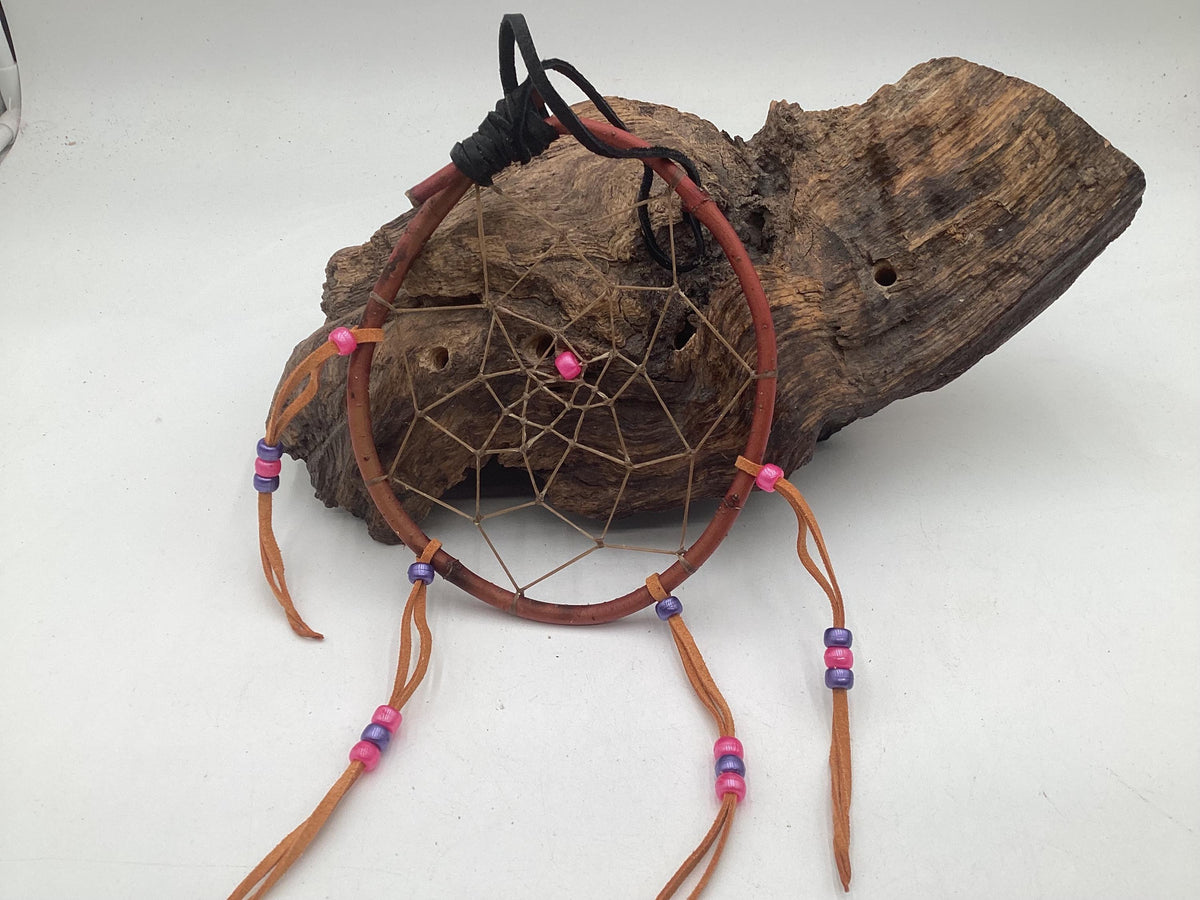 Authentic Handmade Red Willow Dream Catcher - Anishinaabe/Ojibwe