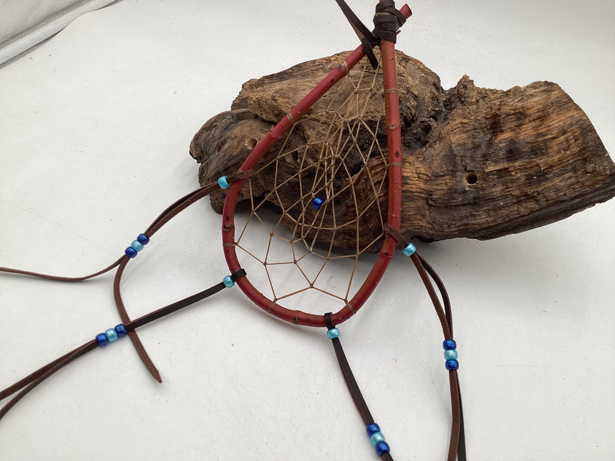 Authentic Handmade Red Willow Dream Catcher - Anishinaabe/Ojibwe