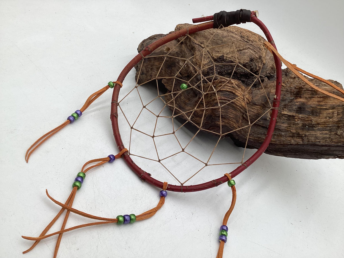 Authentic Handmade Red Willow Dream Catcher - Anishinaabe/Ojibwe