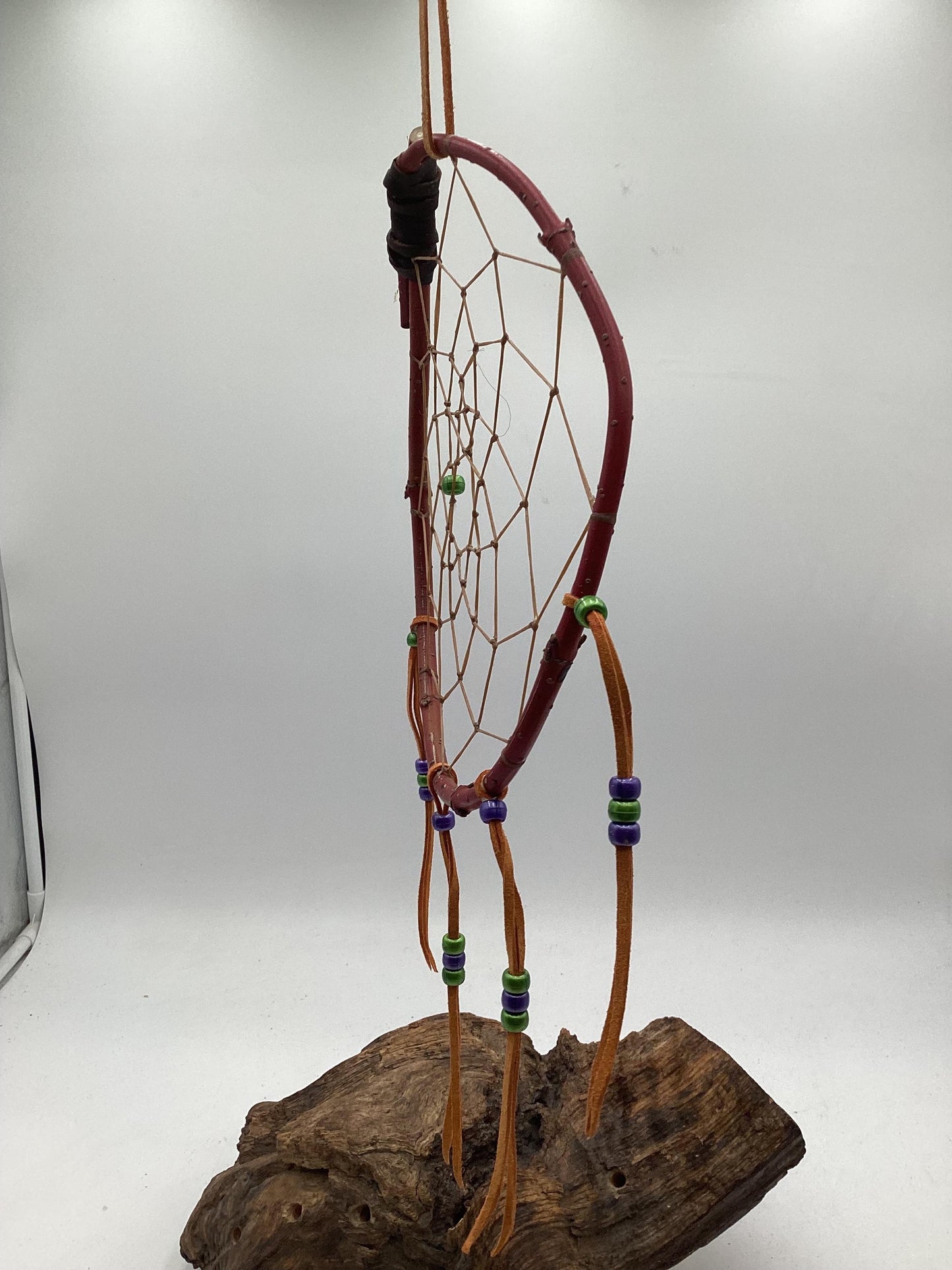 Authentic Handmade Red Willow Dream Catcher - Anishinaabe/Ojibwe