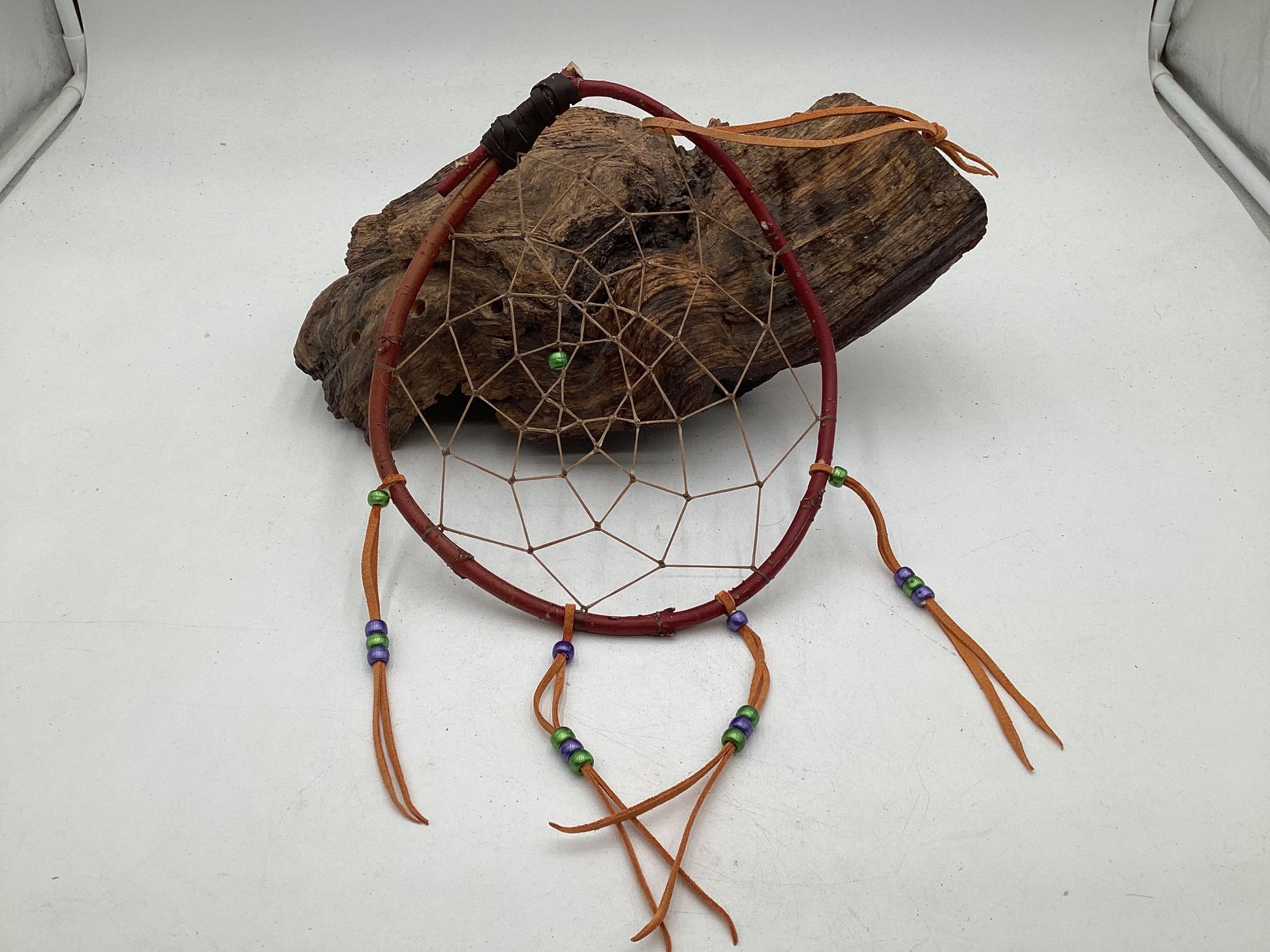 Authentic Handmade Red Willow Dream Catcher - Anishinaabe/Ojibwe