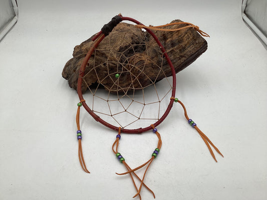 Authentic Handmade Red Willow Dream Catcher - Anishinaabe/Ojibwe