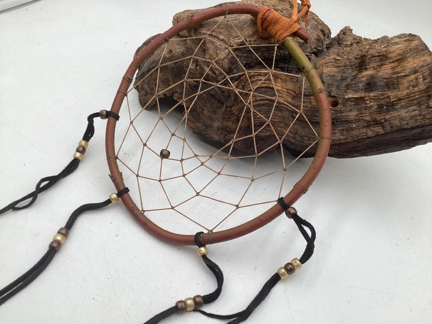 Authentic Handmade Red Willow Dream Catcher - Anishinaabe/Ojibwe