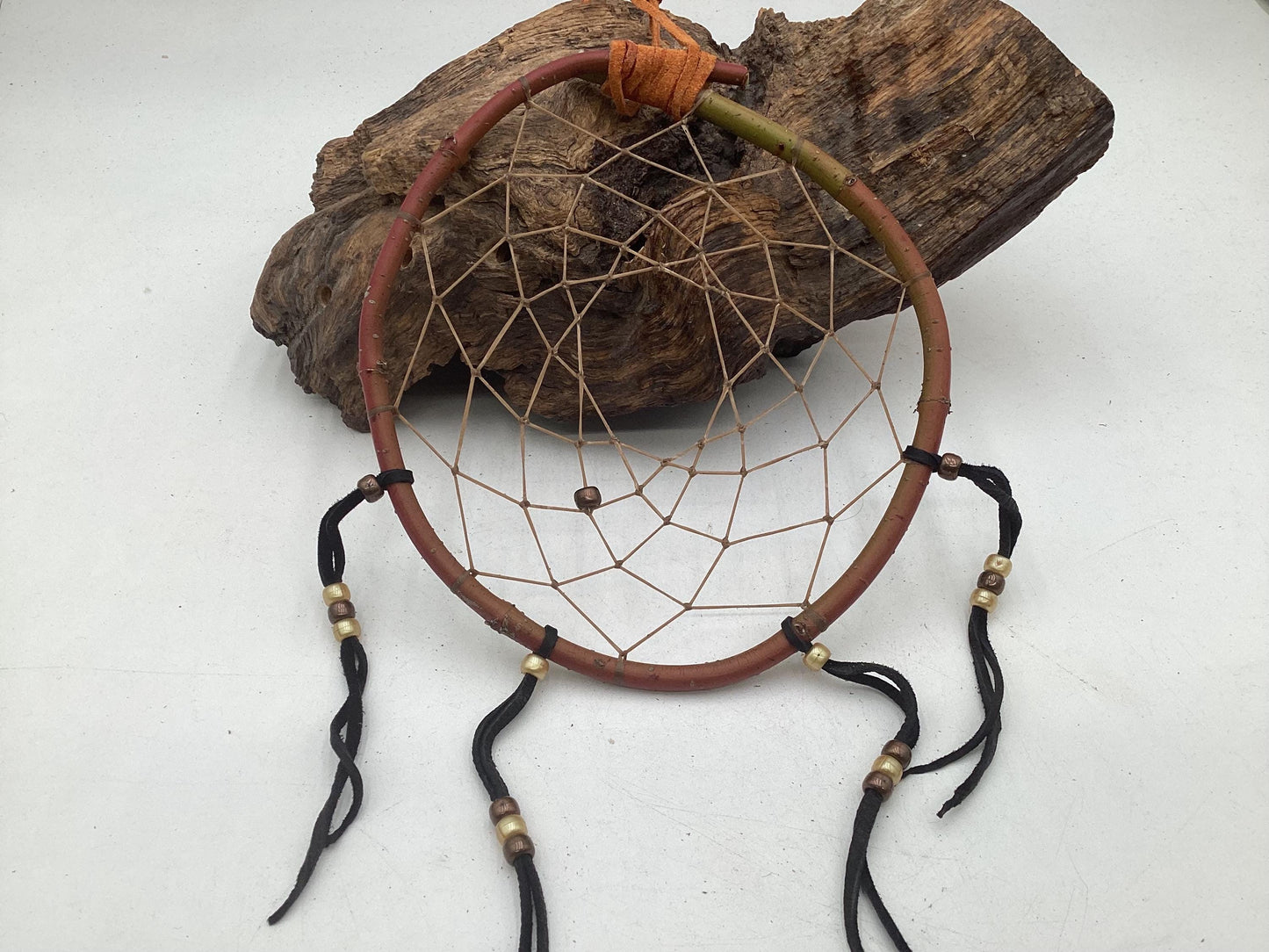 Authentic Handmade Red Willow Dream Catcher - Anishinaabe/Ojibwe