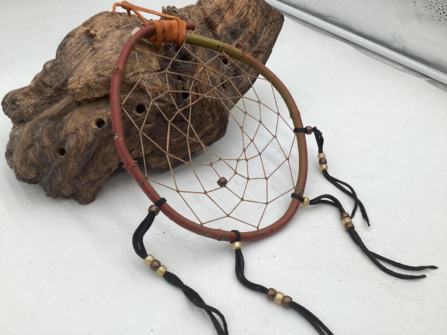 Authentic Handmade Red Willow Dream Catcher - Anishinaabe/Ojibwe