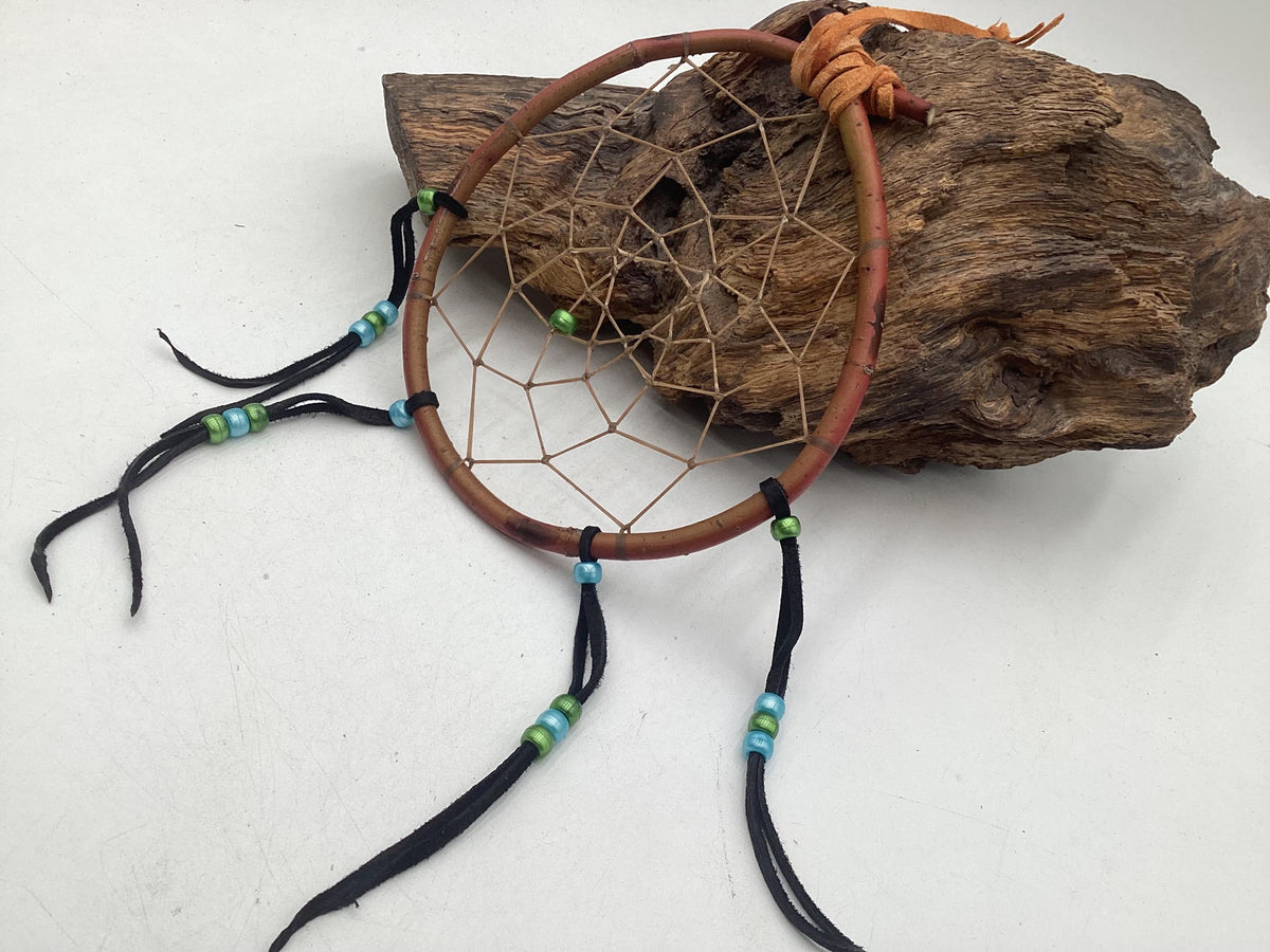 Authentic Handmade Red Willow Dream Catcher - Anishinaabe/Ojibwe