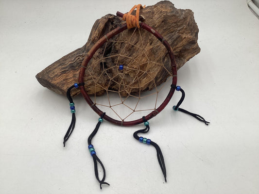 Authentic Handmade Red Willow Dream Catcher - Anishinaabe/Ojibwe