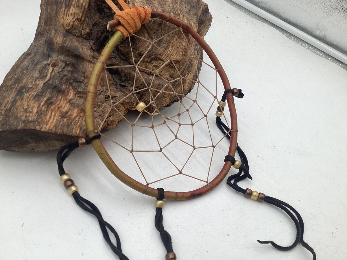 Authentic Handmade Red Willow Dream Catcher - Anishinaabe/Ojibwe