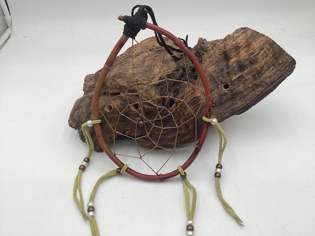 Authentic Handmade Red Willow Dream Catcher - Anishinaabe/Ojibwe