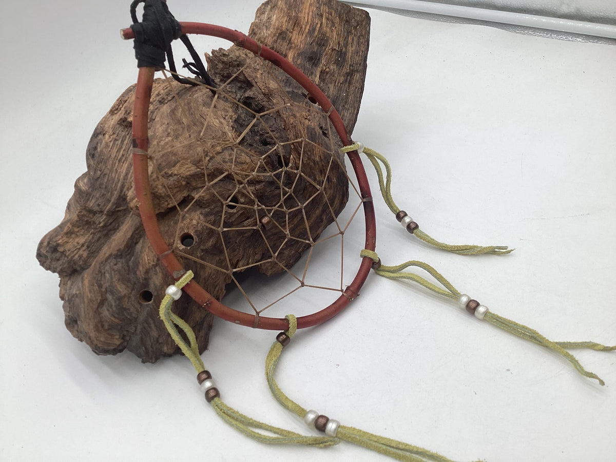 Authentic Handmade Red Willow Dream Catcher - Anishinaabe/Ojibwe