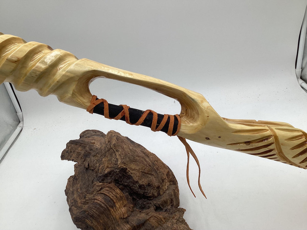 Totem Pole Dance Stick - Anishinaabe/Ojibwe made - Free Shipping