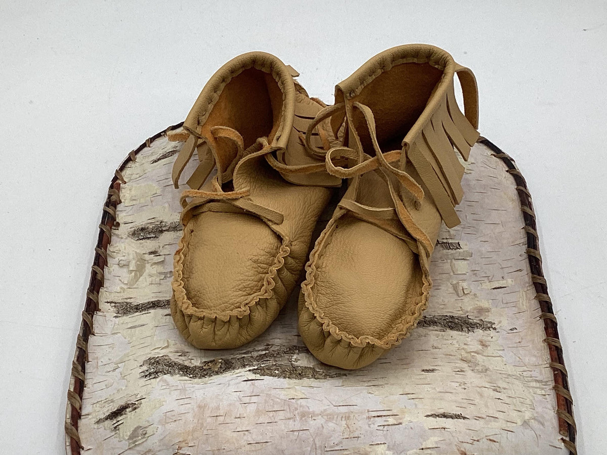 Leather Moccasins for Children – Anishinaabe/Ojibwe Artisan made