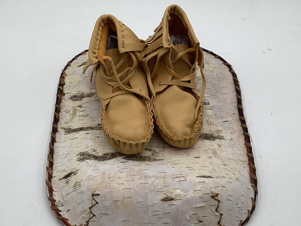 Child's Leather Moccasins – Anishinaabe/Ojibwe Artisan made