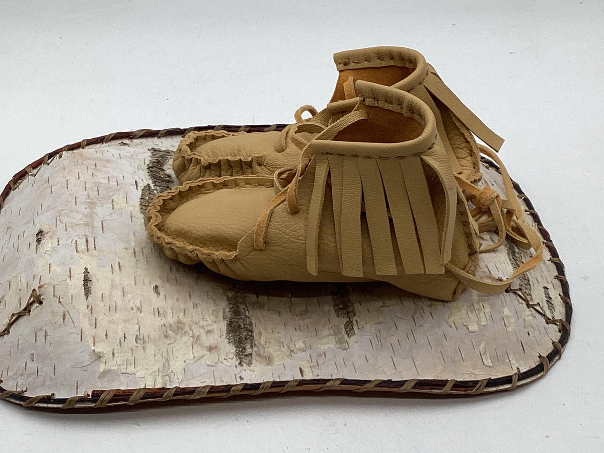 Leather Moccasins for Children – Anishinaabe/Ojibwe Artisan made
