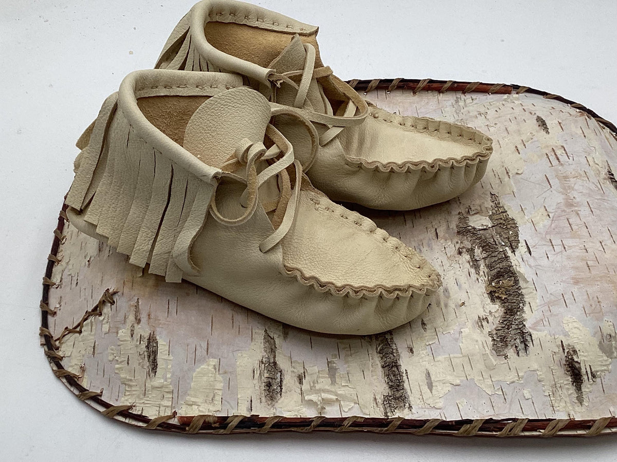 Leather Moccasins for Children – Anishinaabe/Ojibwe Artisan made