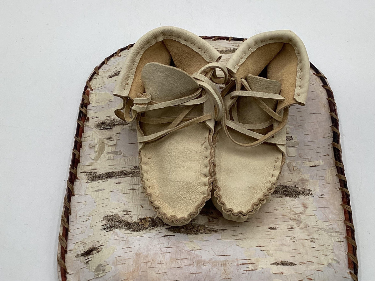Leather Moccasins for Children – Anishinaabe/Ojibwe Artisan made