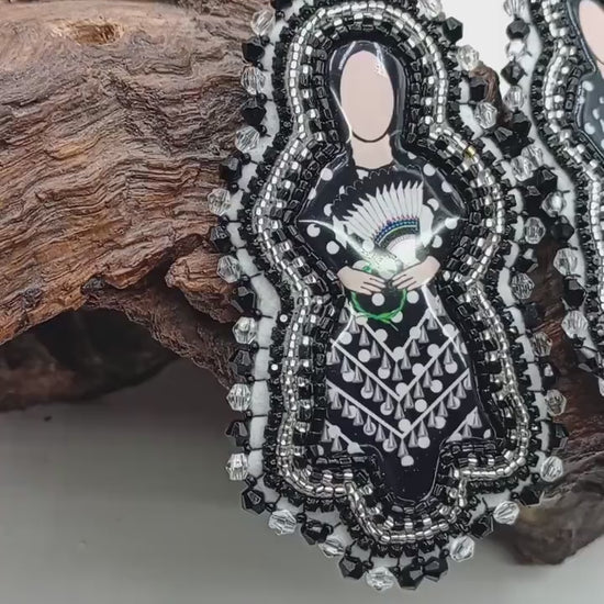 Jingle Dress Dancer beaded earrings