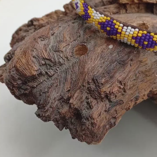 Ojibwe Beaded Beaded Head Band: Handcrafted White Earth Nation