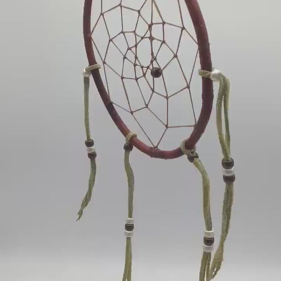 Authentic Handmade Red Willow Dream Catcher - Anishinaabe/Ojibwe