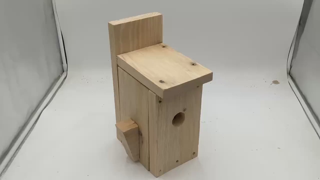 Wooden Bluebird House - Anishinaabe/Ojibwe Artisan