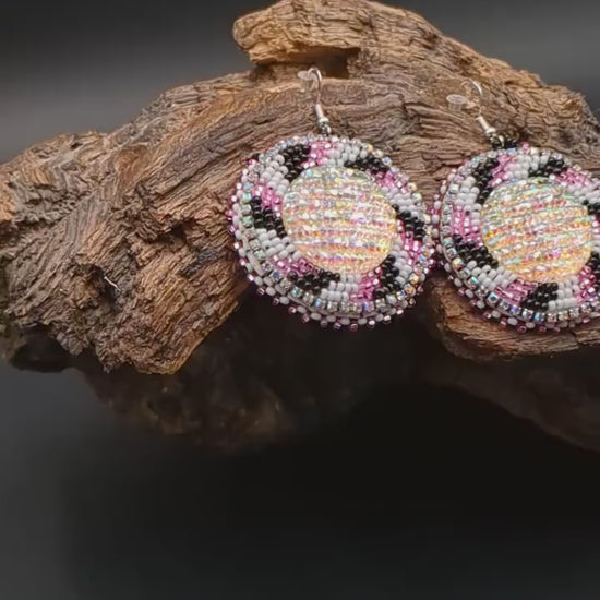 Star light  Shimmering Earrings- Anishinaabe/ Ojibwe Made