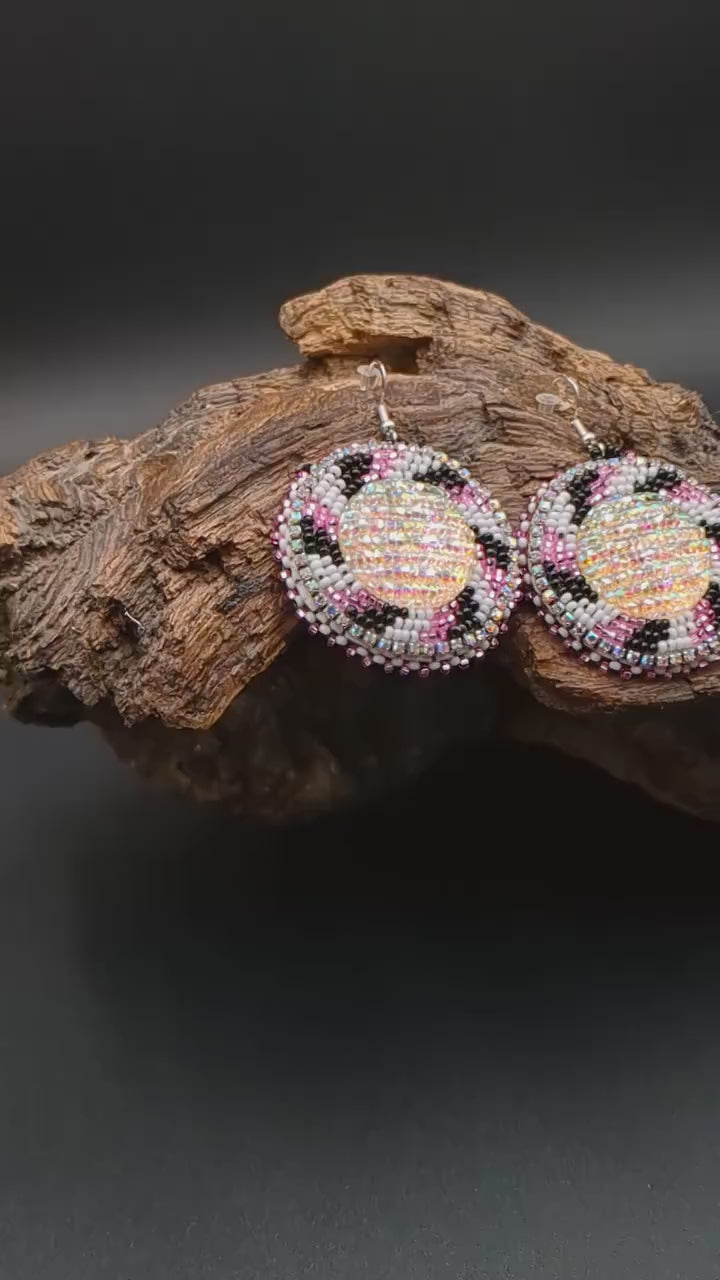 Star light  Shimmering Earrings- Anishinaabe/ Ojibwe Made