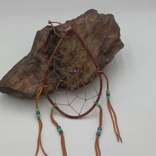 Authentic Handmade Red Willow Dream Catcher - Anishinaabe/Ojibwe