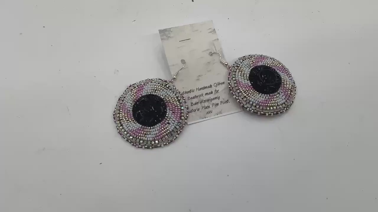 Hand Beaded Turtle Earrings - Native Made