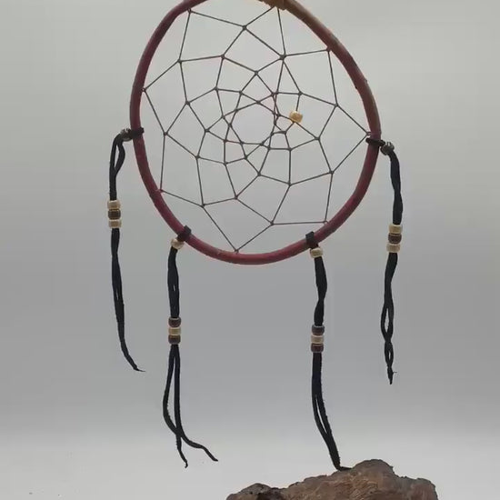 Authentic Handmade Red Willow Dream Catcher - Anishinaabe/Ojibwe