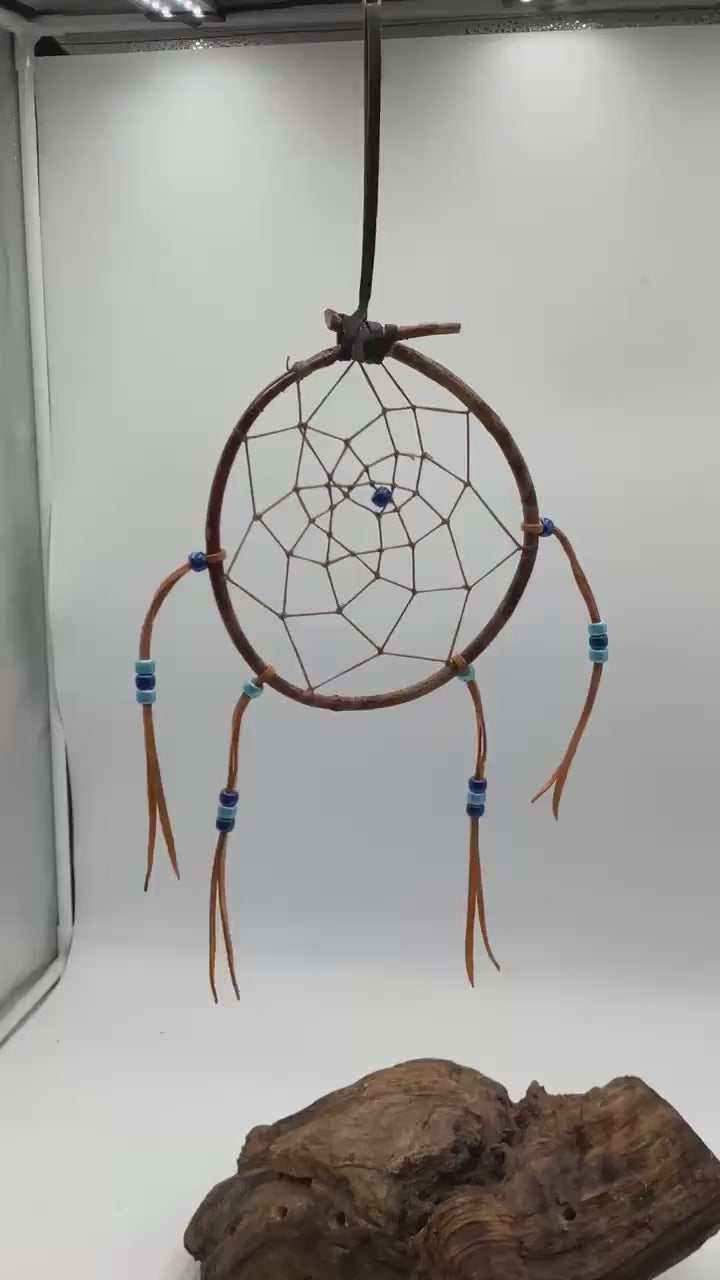 Authentic Handmade Red Willow Dream Catcher - Anishinaabe/Ojibwe