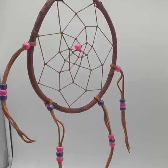 Authentic Handmade Red Willow Dream Catcher - Anishinaabe/Ojibwe