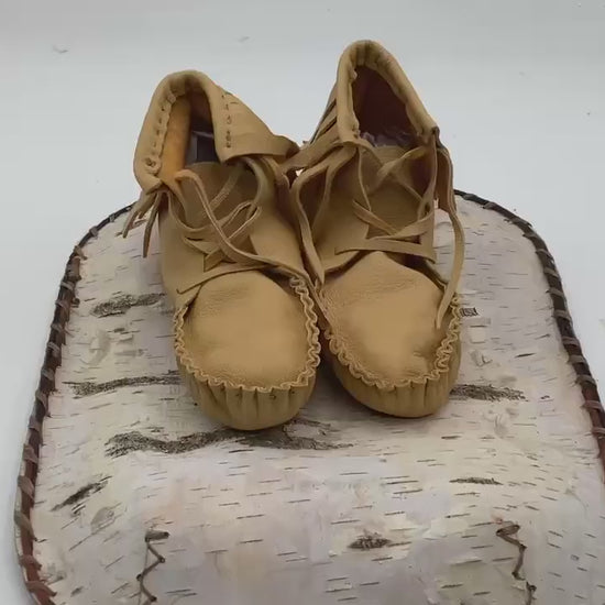 Child's Leather Moccasins – Anishinaabe/Ojibwe Artisan made