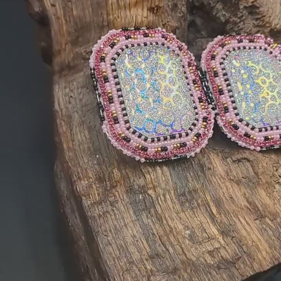 Strawberry Celebration - Hand Beaded Earrings