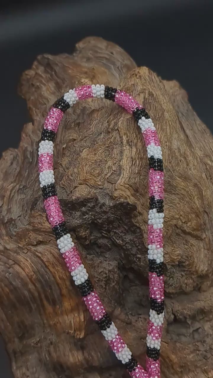 Keychain - Hand Beaded - Anishinaabe/Ojibway Made- Free Shipping