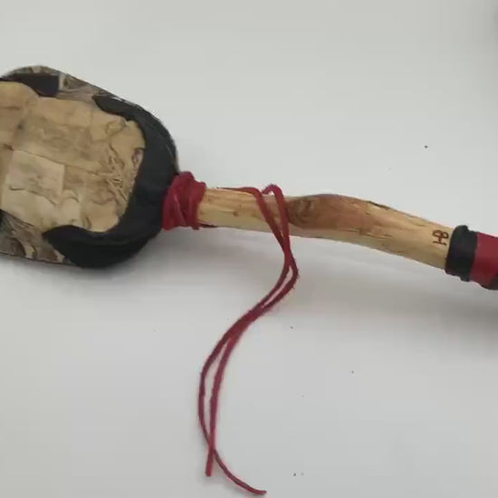 Hand Crafted Turtle Shell Dance Rattle -Ojibwe/Anishinaabe made - Free Shipping