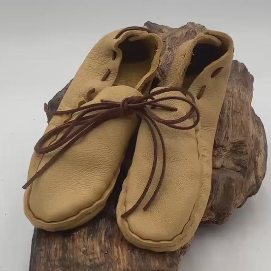 Child's Leather Moccasins – Anishinaabe/Ojibwe Artisan made
