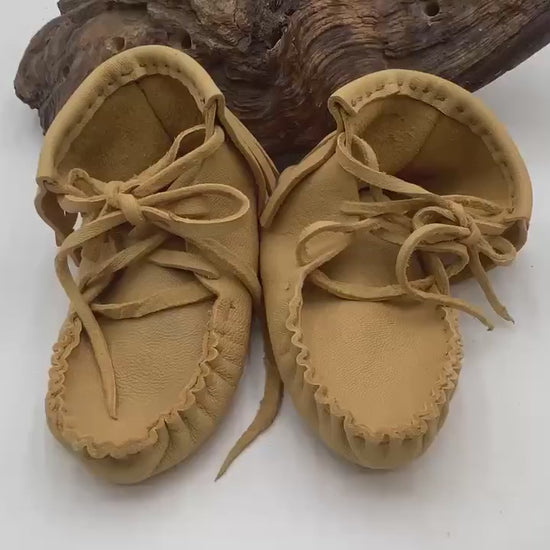Leather Moccasins for Children – Anishinaabe/Ojibwe Artisan made