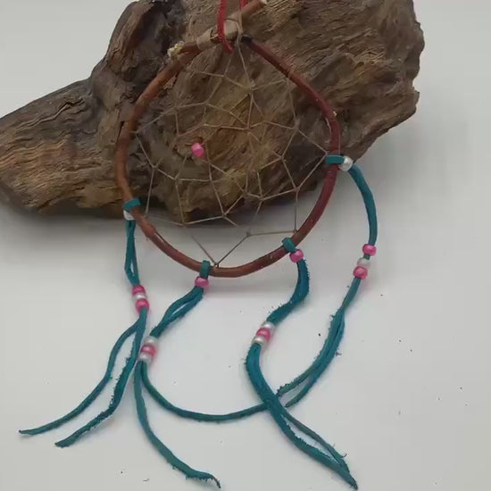 Authentic Handmade Red Willow Dream Catcher - Anishinaabe/Ojibwe