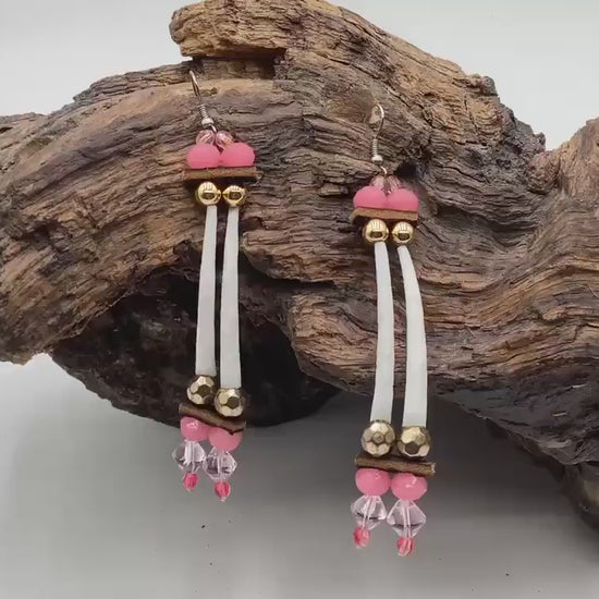 Hand Beaded Earrings: Anishinaabe/Ojibwe Beadwork