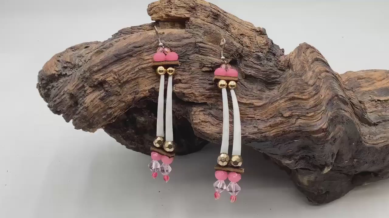 Hand Beaded Earrings: Anishinaabe/Ojibwe Beadwork